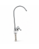 Wellon RO Faucet with Cross Handle | High Arc Drinking Water Tap | Chrome Finish | Countertop Mount | For RO & Water Purifier